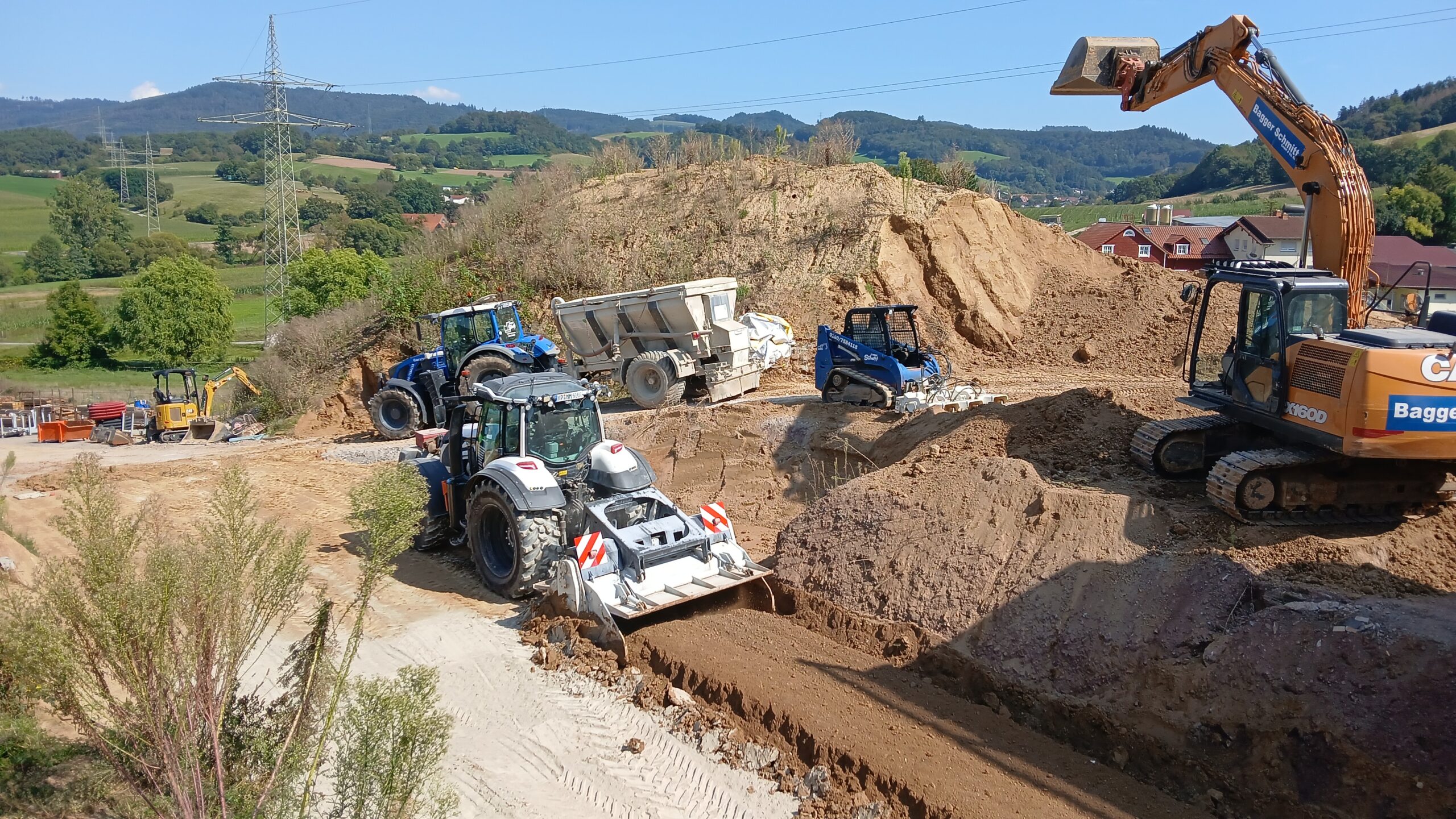 Bodenverbesserung Erdarbeiten Bagger Schmitt Odenwald 2