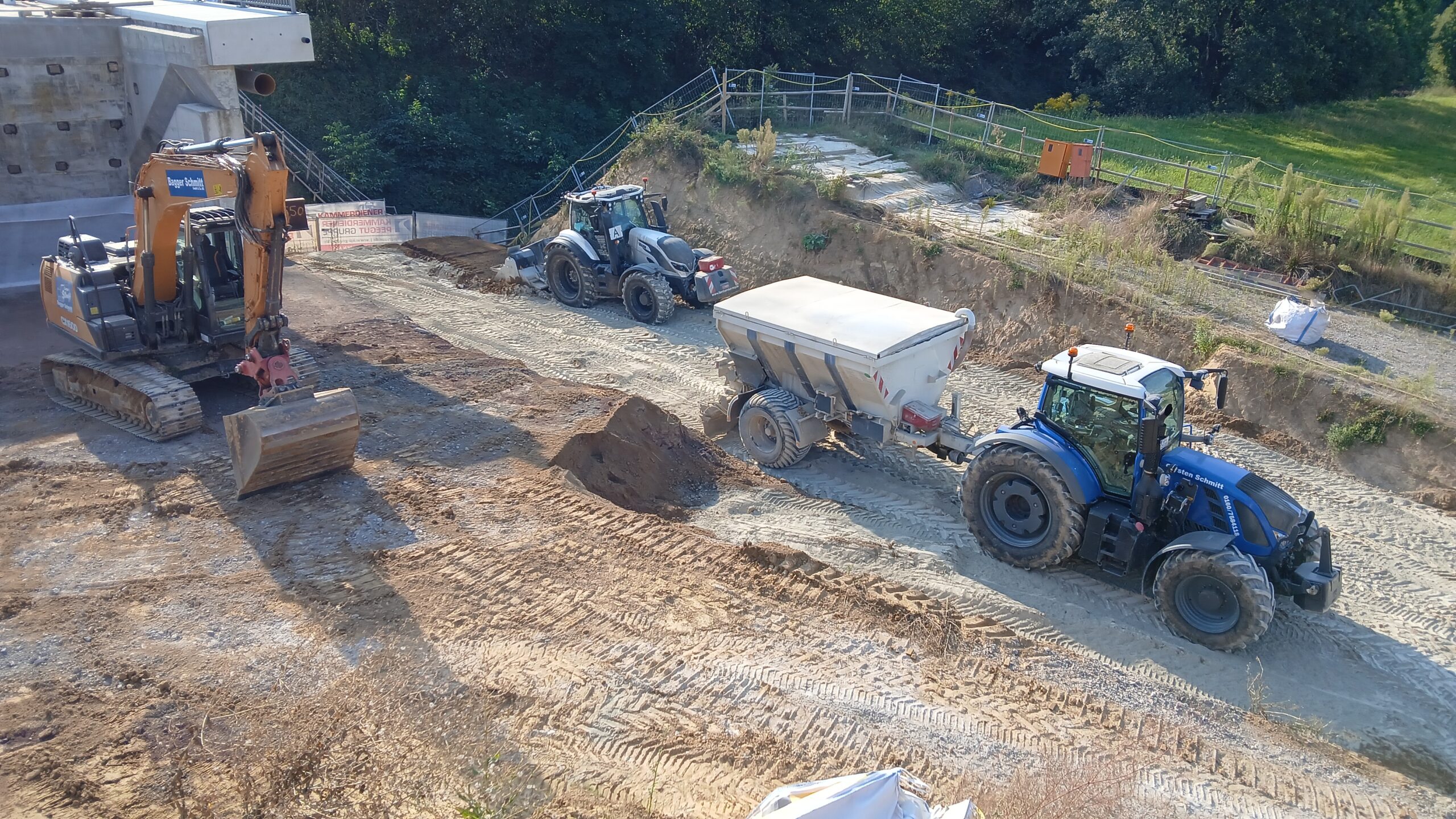 Bodenverbesserung Erdarbeiten Bagger Schmitt Odenwald 3