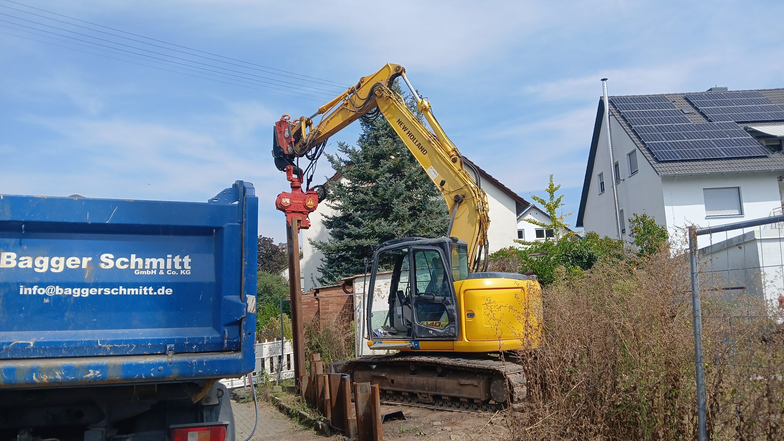 Spezialtiefbau Erdarbeiten Bagger Schmitt Odenwald 1