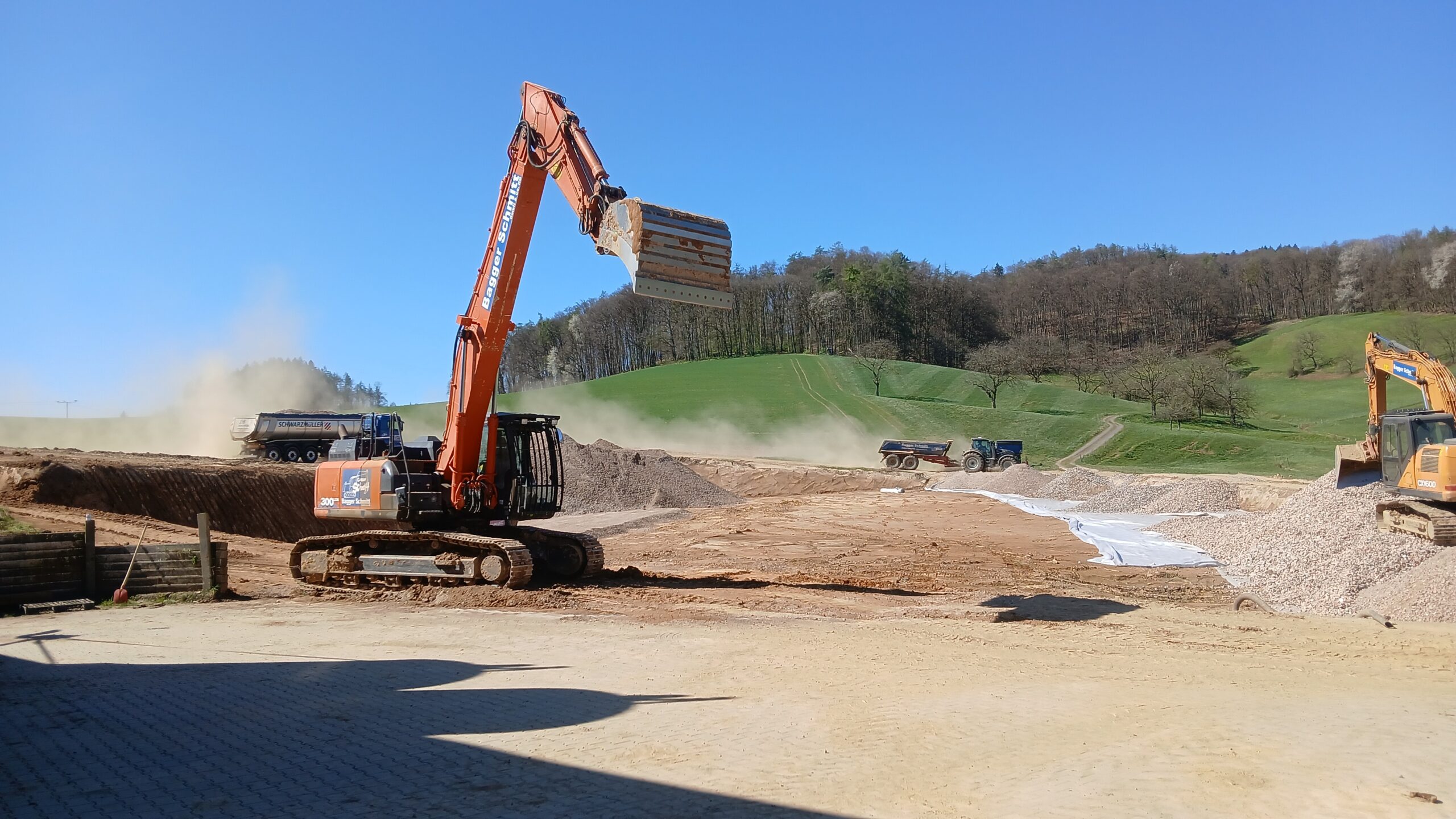 Erdbau Landwirtschaft Forstwirtschaft Bagger Schmitt Odenwald 2