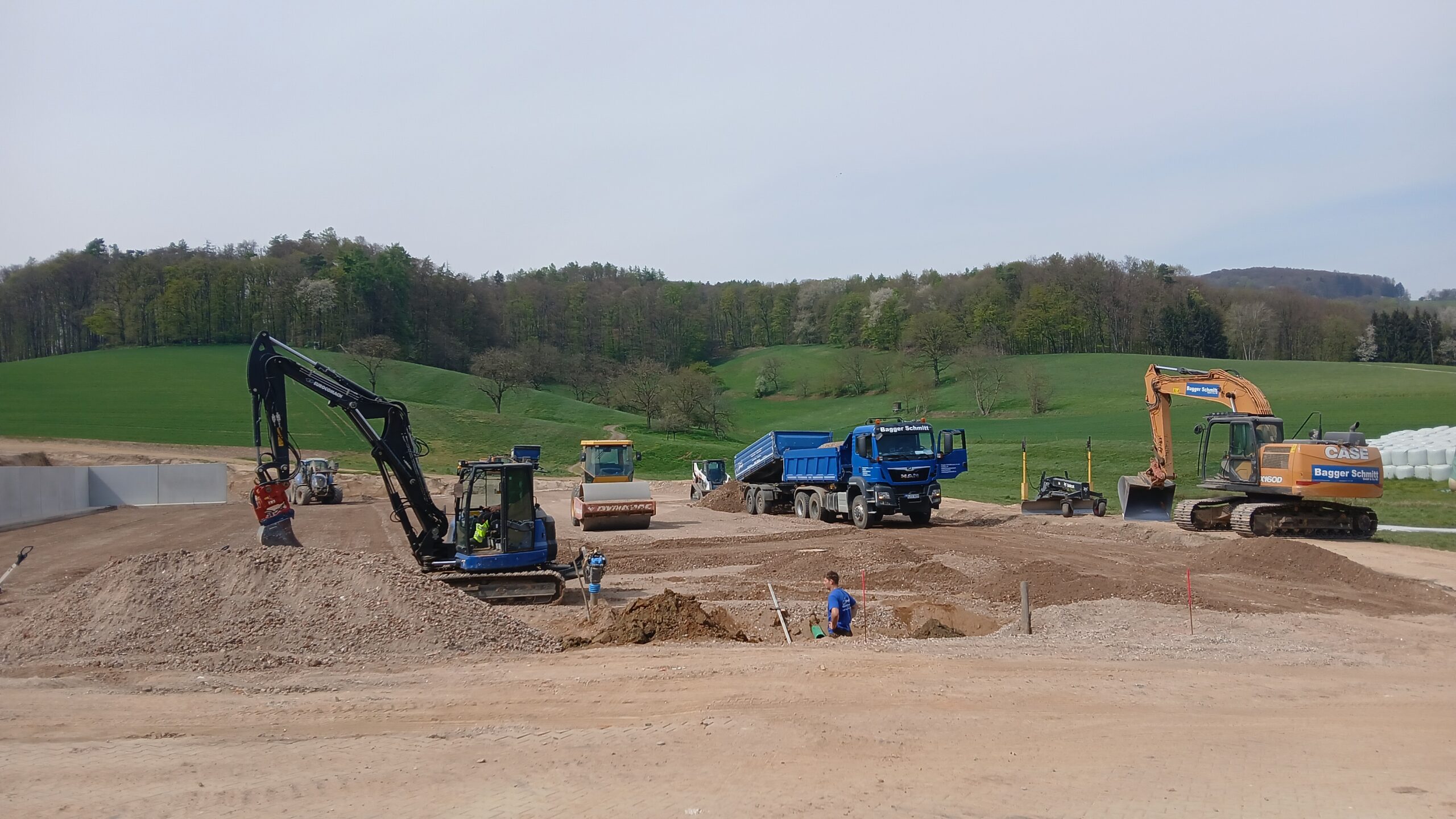Erdbau Landwirtschaft Forstwirtschaft Bagger Schmitt Odenwald 3
