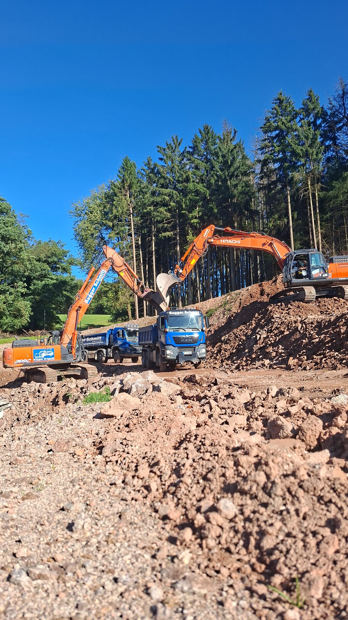 Erdbau Landwirtschaft Forstwirtschaft Bagger Schmitt Odenwald 1