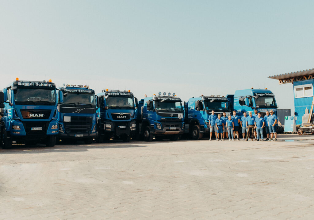 Bagger Schmitt Fuhrpark und Team
